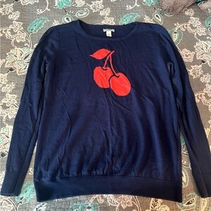 Old Navy cherry sweater